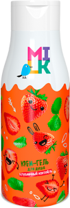 Фотография Милк Гель для душа • Milk • 500мл • Клубничный Коктейль