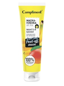 Compliment Маска-Плёнка для лица МАНГО и БАНАН немедленное матирование, 100мл, арт.645380