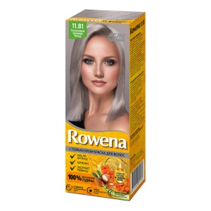 Фотография Rowena Крем-Краска для волос • Стойкая • Тон 11.81 • Платиновый премиум блонд • Оранжевая