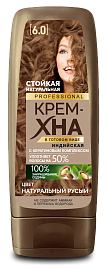 Фотография Фитокосметик Крем-Хна • ИНДИЙСКАЯ • В готовом виде •  PROFESSIONAL • Натуральный Русый" 140мл  • арт.1250