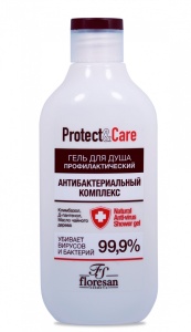 Флоресан Protect & Care Гель для душа профилактический. 300мл/8шт, арт.Ф-491