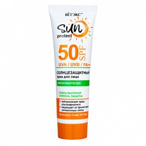 Фотография  ВИТЭКС SUN PROTECT Крем для лица солнцезащитный SPF50, 50 мл