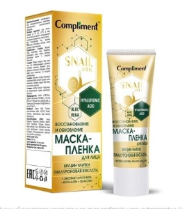 Фотография Compliment SNAIL VITAL Маска-ПЛЕНКА для лица Восстановление и Обновление муцин улитки 80мл • арт.641078