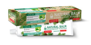 Фотография ПКК Весна Природный Бальзам Зубная Паста • NATURAL BALM Алоэ, ЗДОРОВЬЕ дёсен, 85г • арт.8077
