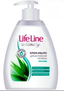 Фотография  ВЕСНА Жидкое Крем-Мыло для интимного ухода 'LIFE LINE' алоэ вера 280г, код 5125  