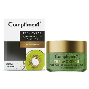 Compliment JUICY BLOOM Гель-скраб д/сияния кожи лица и губ с экстрактом киви,100мл/9шт, арт.910156