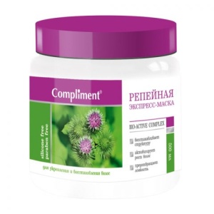 Compliment Репейная серия Экспресс-Маска Репейная для укрепления и восстановления волос 500 мл/12 шт
