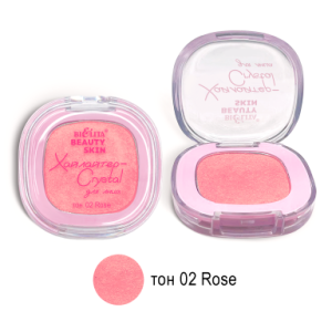 Фотография  БЕЛИТА Beauty Skin Хайлайтер-Crystal для лица, тон 02 rose, 3,7 г