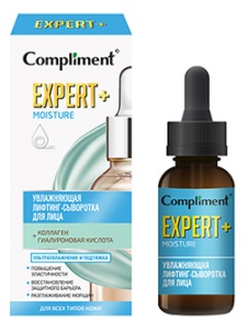 Compliment EXPERT+MOISTURE Увлажняющая Лифтинг-Сыворотка для лица, 25мл арт.918022