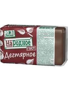 Фотография ПКК Весна Мыло 140 гр НАРОДНОЕ ГОСТ Дегтярное арт.6119