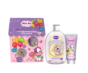 FAMILY COSMETICS Mini Me Подарочный набор «ФРУКТОВЫЕ ФАНТАЗИИ» (Шампунь 500мл+Зуб.паста Фруктовая 75
