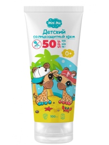Фотография Family Cosmetics Mini Me Защита от солнца Детский солнцезащитный крем 0+ SPF 50+ • 100мл • арт.ММS-813