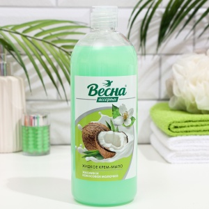 Фотография ПКК Весна Жидкое Мыло • 850мл • Жасмин и Кокосовое Молочко • арт.5236