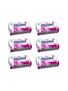 АБСОЛЮТ Мыло 90гр Дикая Орхидея Антибактериальный *6 шт.