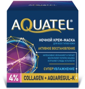 ВЕСНА AQUATEL Ночная Крем-Маска для лица Активное Восстановление, баночка 50мл арт.2445