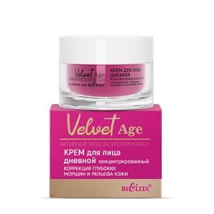 Фотография  Белита Velvet Age Крем для лица Дневной концентрированный "Коррекция глубоких морщин", 50 мл