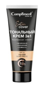 Compliment Тональный крем 3в1 тон 030 Песочно-бежевый, 30мл