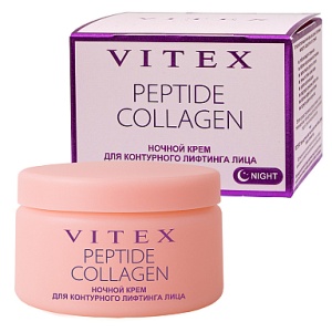 Фотография  ВИТЭКС PEPTIDE COLLAGEN Крем НОЧНОЙ для контурного лифтинга лица, 45 мл