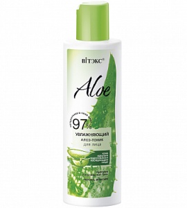 Фотография Витекс ALOE 97% • Алоэ-тоник УЛАЖНЯЮЩИЙ для лица 150мл, код 51 03