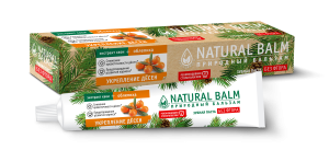Фотография ПКК Весна Природный Бальзам Зубная Паста • NATURAL BALM Облепиха, УКРЕПЛЕНИЕ дёсен, 85г • арт.8076