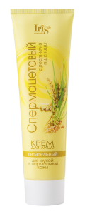Фотография Iris Крем для лица • СПЕРМАЦЕТОВЫЙ с пшеницей • 100 мл