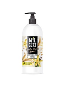 ПКК Весна MILGURT • Жидкое Крем-Мыло • 860гр Ванильный йогурт со злаками Фотография ПКК Весна MILGURT • Жидкое Крем-Мыло • 860гр Ванильный йогурт со злаками