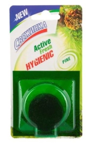 Фотография Свежинка Таблетки для сливного бачка ЛЕС • 1шт