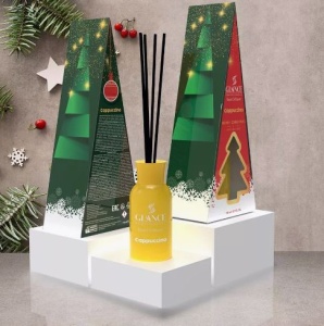 Фотография Glance Professional Ароматический Диффузор • Cappuccino • Капучино • В подарочной упаковке Merry Christmas & Happy New Year • 110мл