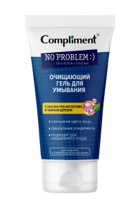 Фотография Compliment Гель для умывания • С Aha-Bha-Pha Ккислотами и маслом Чайного Дерева • No Problem • 200мл • Арт.915014