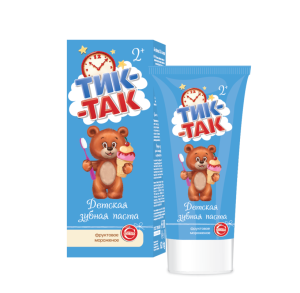 СВОБОДА ТИК-ТАК  Фруктовое Мороженое Зубная Паста от 2х лет 62г арт.15443