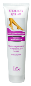 Фотография Iris Крем-гель для ног ДЕЗОДОРИРУЮЩИЙ против потливости • 100мл