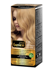 Фотография  Белита-М Hair Happiness Стойкая Крем-краска для волос Аммиачная тон 9.32 Светлый Бежевый блондин 