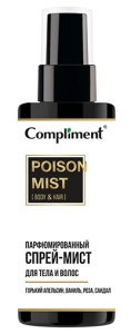 Фотография  Compliment Спрей-Мист для тела и волос POISON Парфюмированный, 110мл