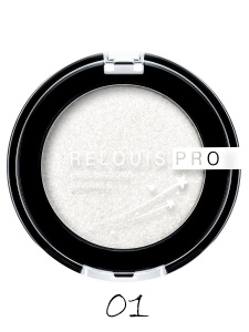 Фотография Relouis Тени Для век • тон 01 • Snow • Relouis PRO EYESHADOW SPARKLE • арт.РБ780-21