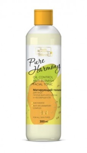 Family Cosmetics Pure Harmony ТОНИК Матирующий д/лица против жирного блеска, 300мл, арт.FРН-612