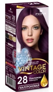 Fiona Vintage Color тон 28 Баклажан краска для волос