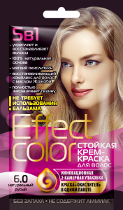 ФИТОКОСМЕТИК КРЕМ-КРАСКА для волос EFFECT COLOR тон НАТУРАЛЬНЫЙ РУСЫЙ 50мл (саше) Арт.4917