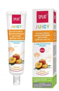 Фотография Splat Juicy Детская зубная паста • Персик • 35мл