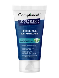 Фотография Compliment Гель для умывания • Нежный с пребиотиками и Ана-Кислотами • No Problem • 200мл • Арт.915038