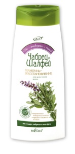 Фотография Белита Шампунь-восстановление ЧАБРЕЦ и ШАЛФЕЙ на отварах трав 480мл