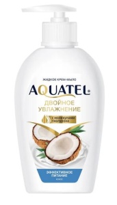ВЕСНА AQUATEL Жидкое Крем-Мыло 280гр Кокосовое Молочко, арт.5256