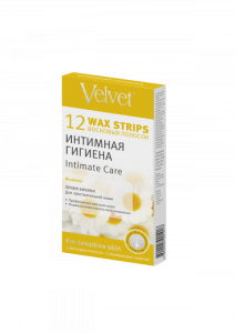 Фотография Velvet Восковые полоски для деликатных зон «Интимная гигиена»