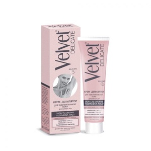 Velvet Крем-депилятор для чувствительной кожи деликатных зон, 100мл/16шт, арт.872923
