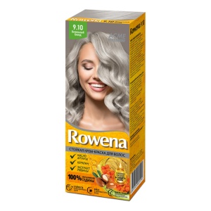 ROWENA Стойкая Крем-Краска для волос тон 9.10  Пепельный блонд  (ОРАНЖЕВАЯ)