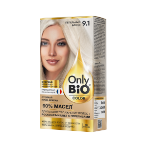 Арт.GB-8037 ФИТОКОСМЕТИК Стойкая крем-краска Only Bio COLOR Тон 9.1 Пепельный Блонд, 115мл