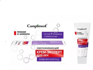 Compliment АНТИВОЗРАСТНОЙ УХОД  Крем-Эксперт для век омолаживающий, 25мл арт.916745