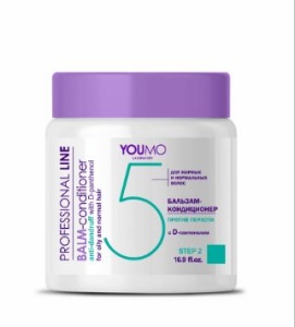 Фотография  Iris Professional Line Бальзам-Кондиционер №5 с D-пантенолом против перхоти для жирных и нормальных волос, 500мл