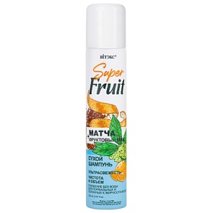 ВИТЭКС SuperFRUIT МАТЧА +фруктовый.микс Сухой шампунь ЧИСТОТА И ОБЪЁМ УЛЬТРАСВЕЖЕСТЬ для нормальных