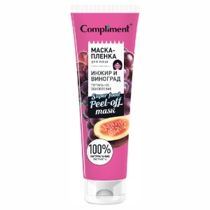 Compliment SuperFood Маска-пленка для лица ИНЖИР И ВИНОГРАД NEW тотальное обновление 100 мл арт.6453