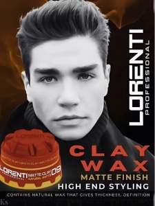Фотография  LORENTI Воск-Глина для волос 09 МАТОВЫЙ, 150мл